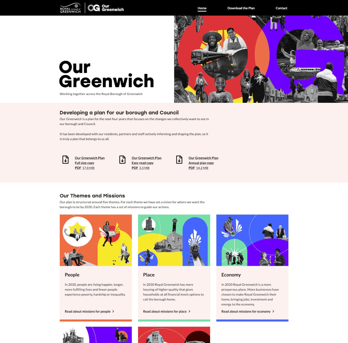 Our Greenwich Plan Website